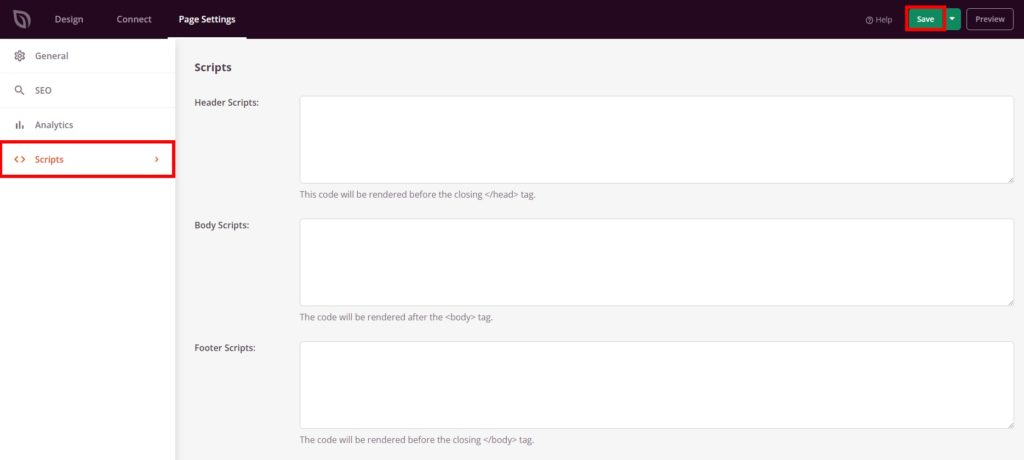 configuración de la página del script crear woocommerce próximamente página
