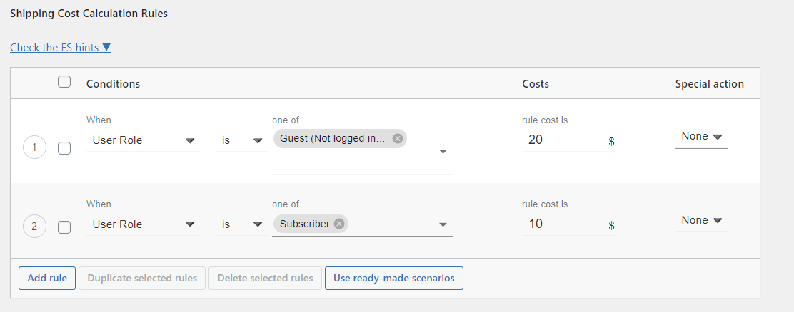 woocommerce-role-based-shipping-example-1 Ejemplo de envío basado en roles de WooCommerce